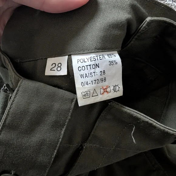 Olive Cargo Pants With Tapered Ankles - Picture 7 of 8